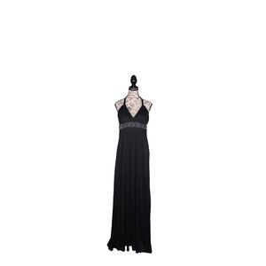 City Triangles Black Halter Maxi Dress | Size XL | Formal Evening Dress